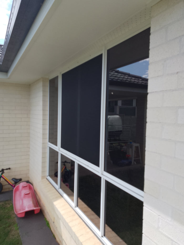 Security window screen installation