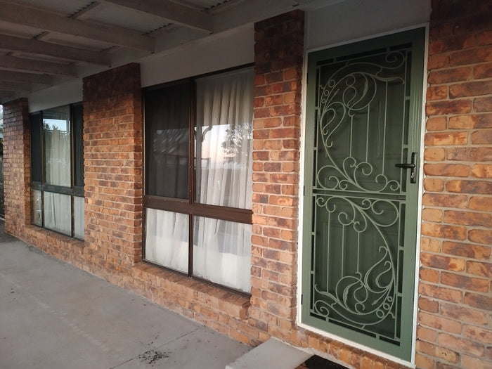 Security screen door installation